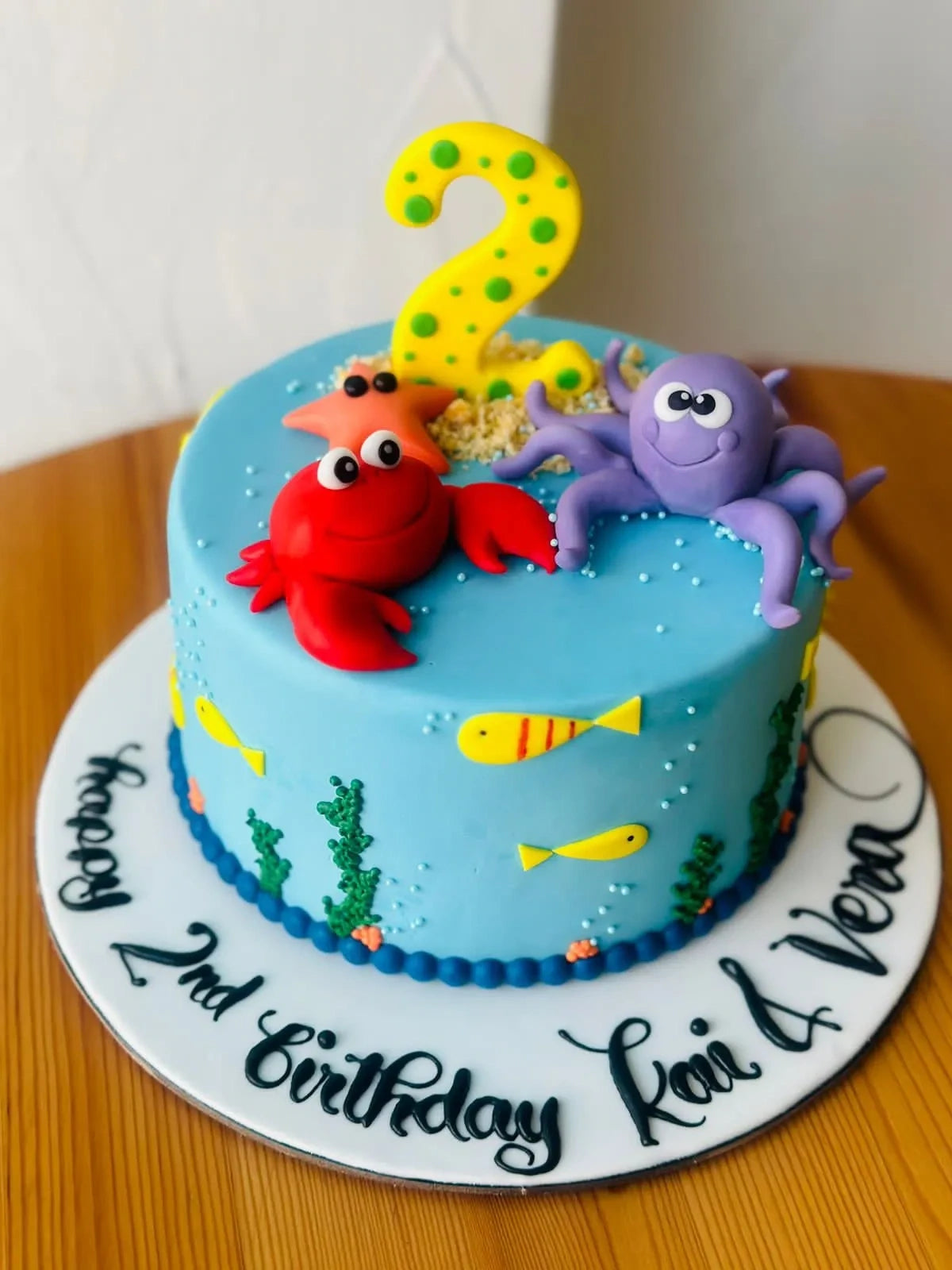 Under the Sea theme cake